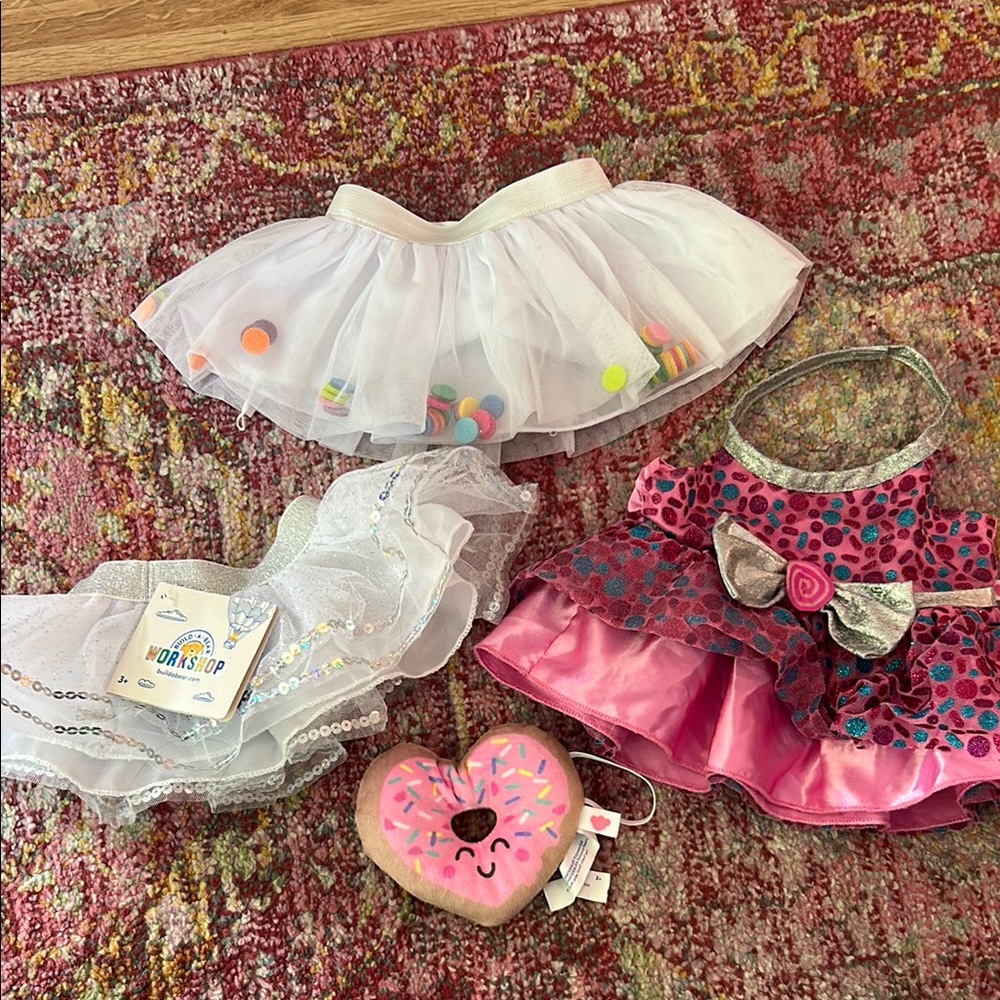 Assorted Build-A-Bear Outfits and Accessories